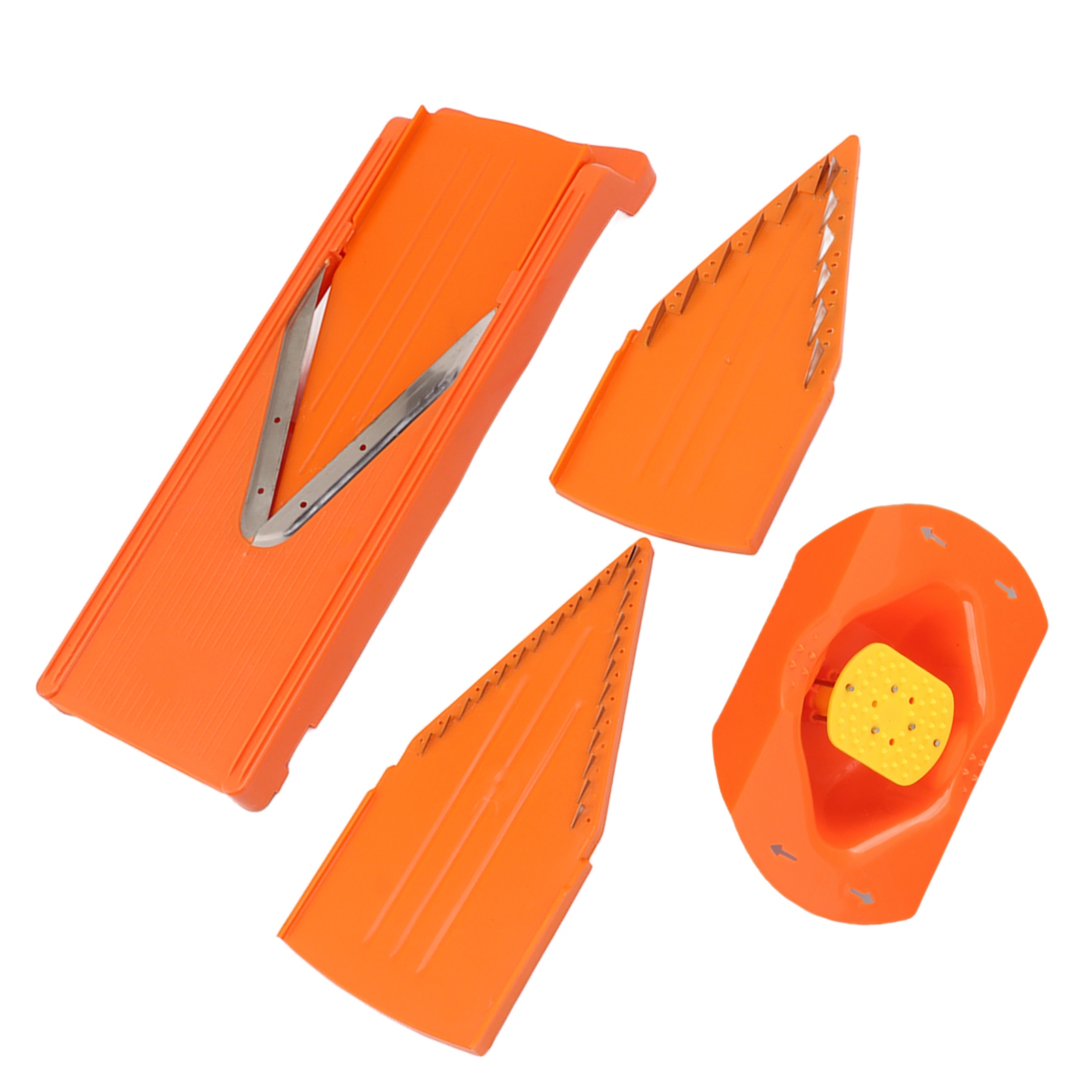 Mandoline Slicer Guard - ที่ตัดผักแมนโดลินที่ตัดผักแมนนวลกรอบใหญ่เครื่องมือทำครัวป้องกันมือใบมีดสแตนเลสใช้งานได้จริง