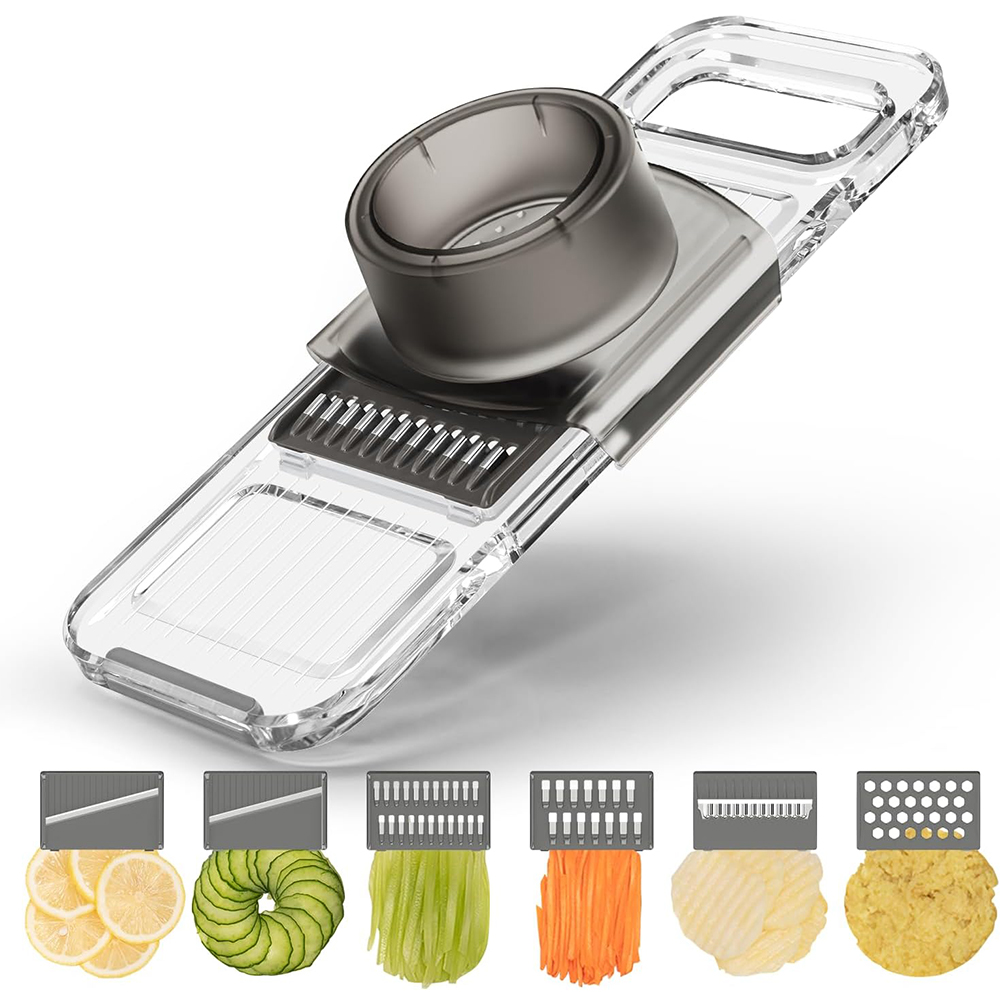 Mandoline Slicer Guard - เครื่องหั่นผักอเนกประสงค์ LMETJMA 6 in 1 แบบมือถือ