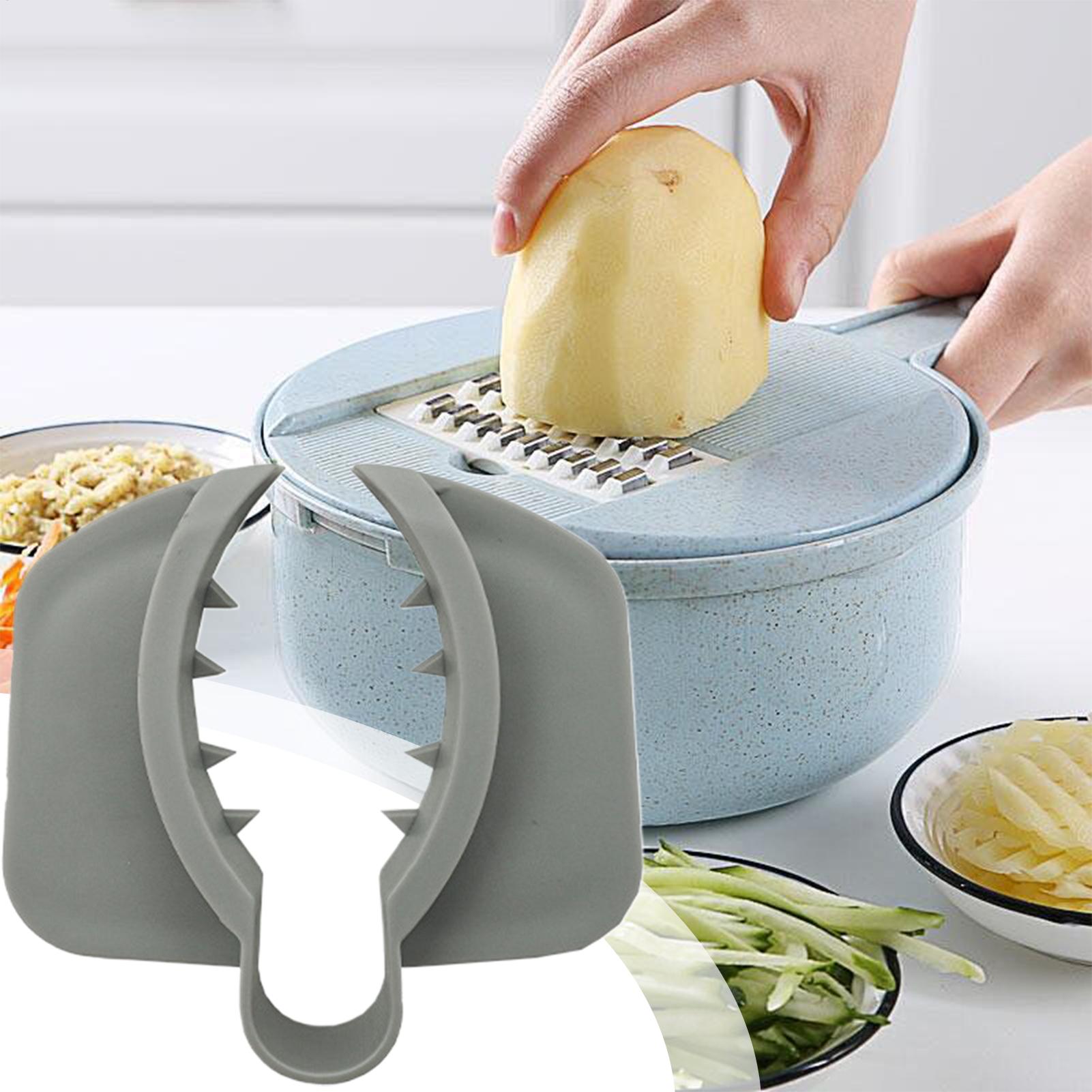Mandoline Slicer Guard - ที่ครอบนิ้วป้องกันการบาดสำหรับการหั่นอาหาร ป้องกันการลื่นไถล ใช้กับเครื่องหั่นมันฝรั่ง เครื่องหั่นผัก ซอย หั่นฝอย