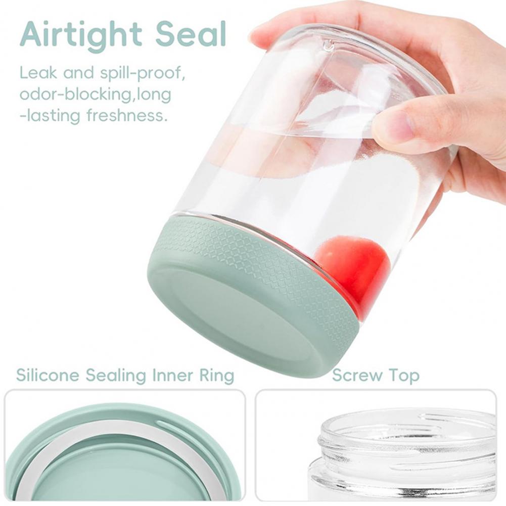 ขวดแก้วแบบมีปลอกซิลิโคน ขนาด 1 - Meal Prep Yogurt Containers บทวิจารณ์และราคา