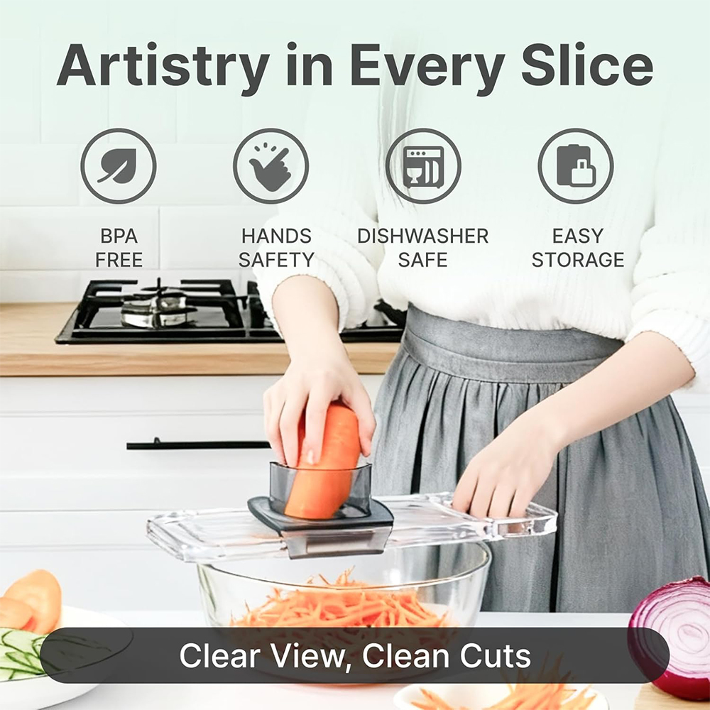 เครื่องหั่นผักอเนกประสงค์ LMET - Mandoline Slicer Guard บทวิจารณ์และราคา