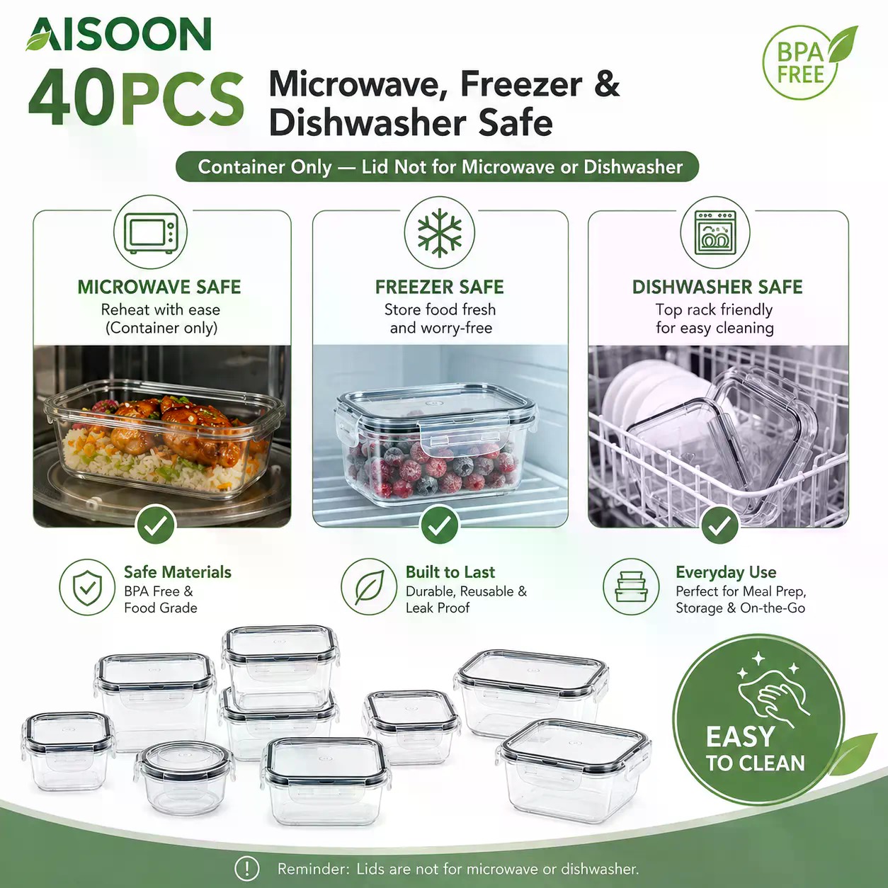 ชุดภาชนะเก็บอาหารซิลิโคนขนาดให - Meal Prep List บทวิจารณ์และราคา