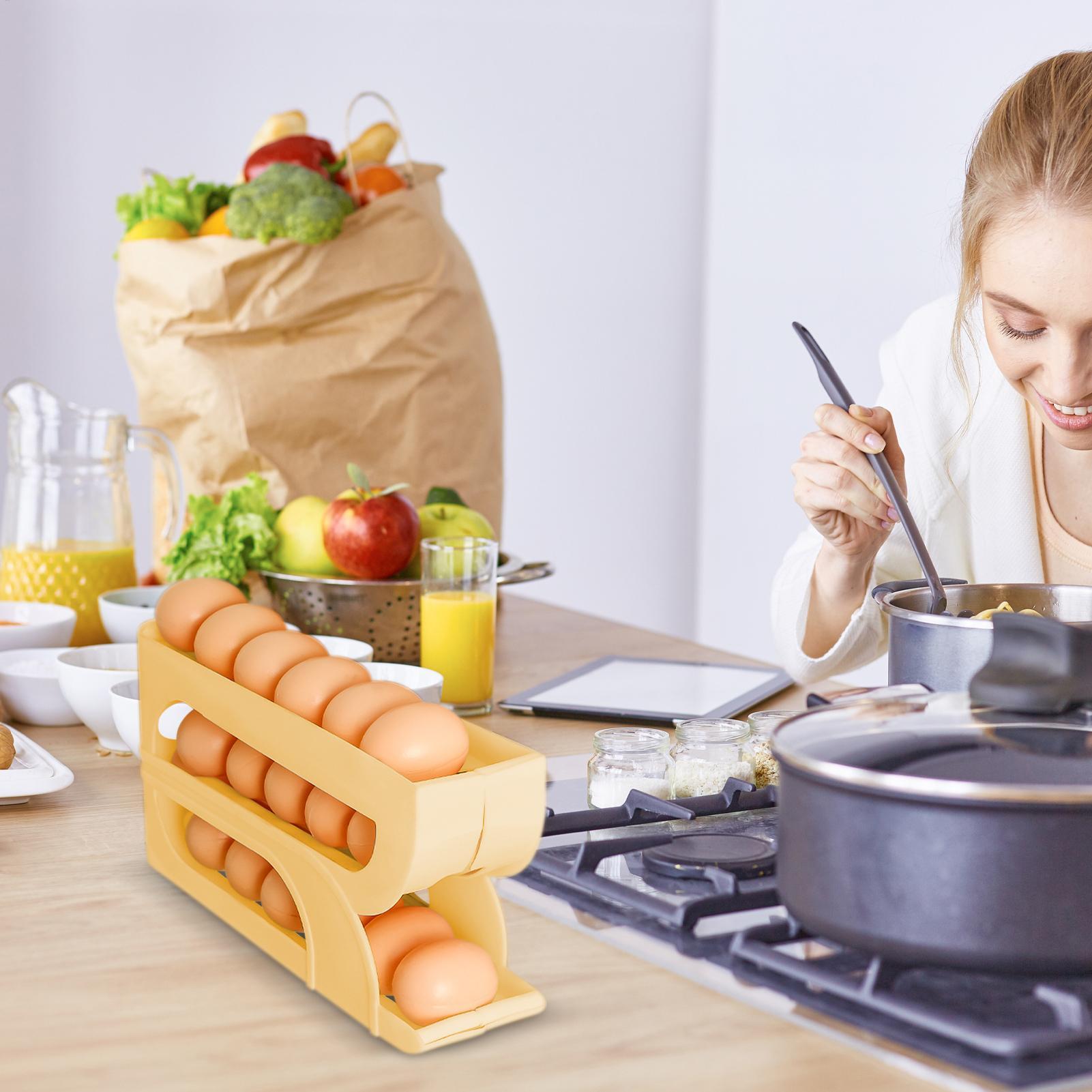 ที่วางไข่สำหรับตู้เย็น 3 ชั้น  - Meal Prep List บทวิจารณ์และราคา
