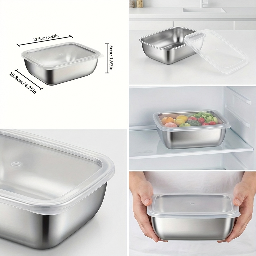กล่องเก็บอาหารสแตนเลส 5 ชิ้น แ - Meal Prep List บทวิจารณ์และราคา