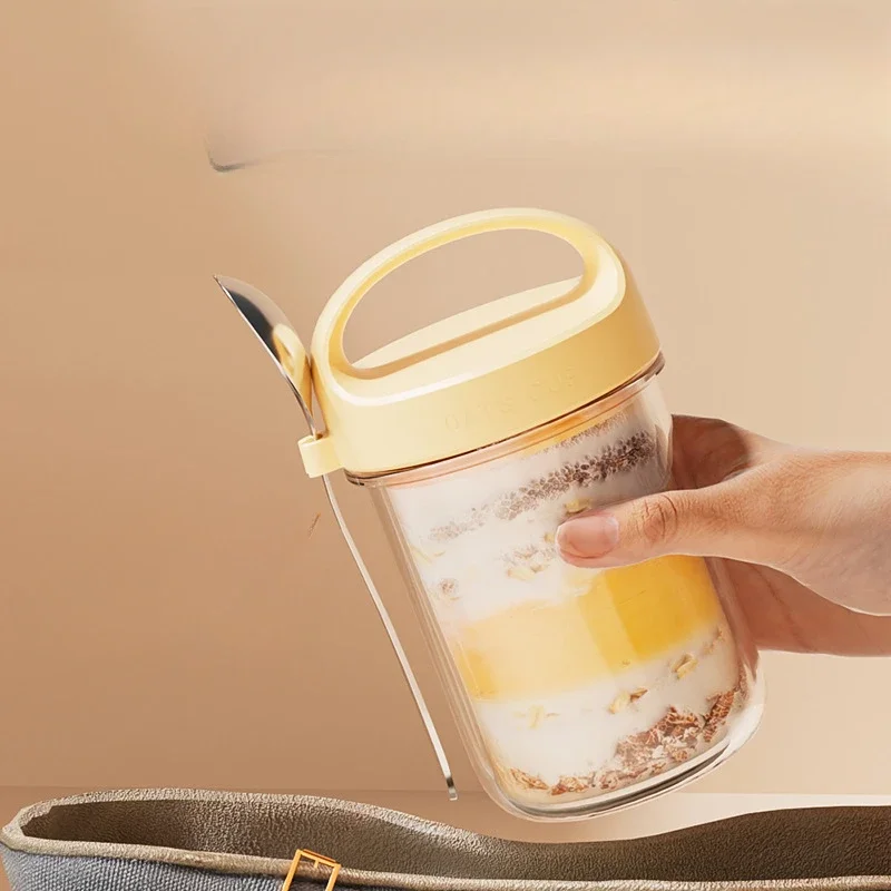 420ML ใหม่ถ้วยอาหารเช้าข้าวโอ๊ - Meal Prep Yogurt Containers บทวิจารณ์และราคา