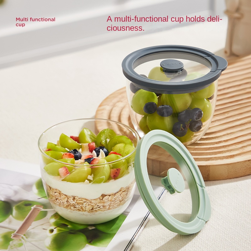 ภาชนะแก้วสำหรับโอ๊ตมีลแบบแช่ข้ - Meal Prep Yogurt Containers บทวิจารณ์และราคา