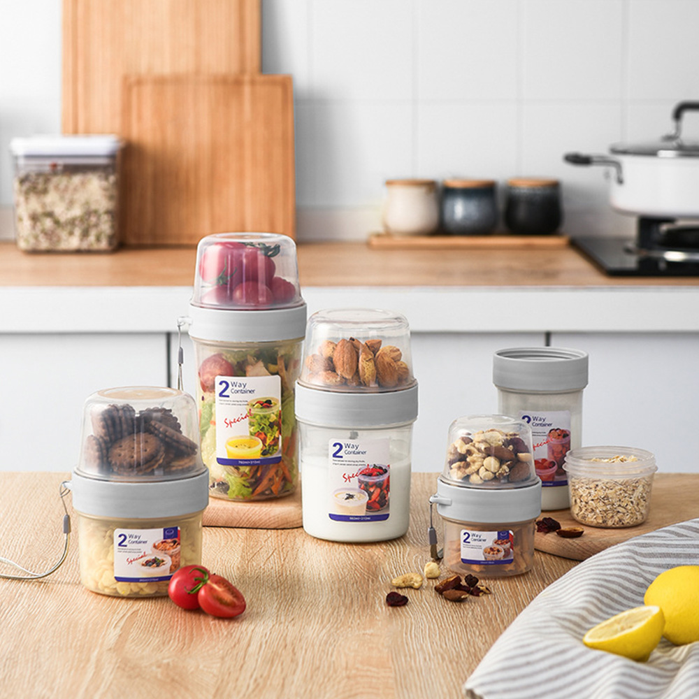 กล่องมีขอบปิดผนึกสลัดโยเกิร์ต2 - Meal Prep Yogurt Containers บทวิจารณ์และราคา