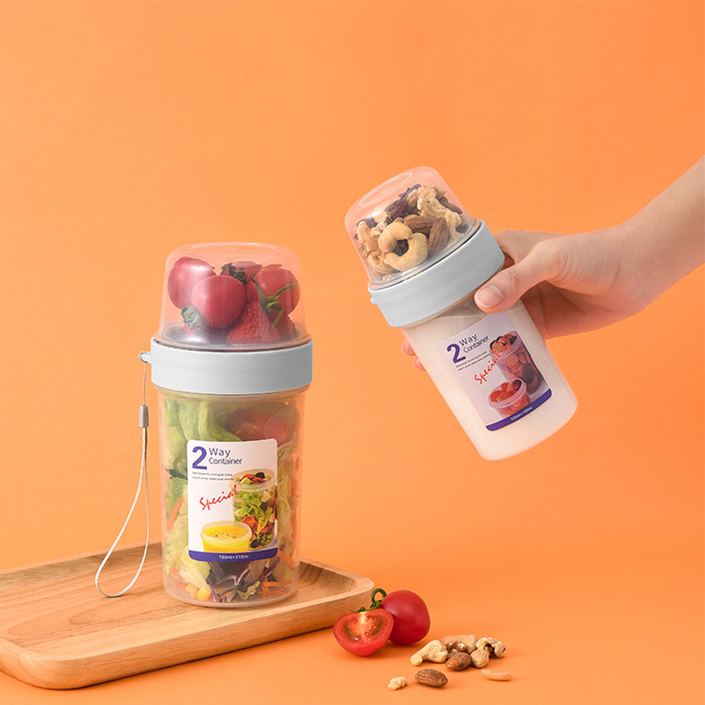 กล่องมีขอบปิดผนึกสลัดโยเกิร์ต2 - Meal Prep Yogurt Containers บทวิจารณ์และราคา